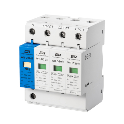 UL94 V-0 WR-D20 10/20kA Lightning Arrester Power NEP Graphic Terminal Surge Protector Electrical AC SPD
