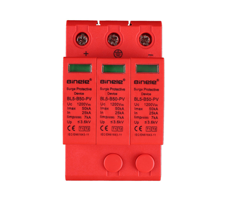 BL5-B50-PV 3P SPD Voltage Protection DC1200V 25-50KA Surge Protective Device Binele Lightning Arrester